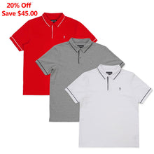 Load image into Gallery viewer, Tee | M383 Luciano Polo Shirt Set of 3
