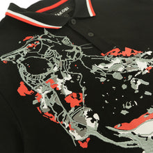 Load image into Gallery viewer, M388 Verona Cheetah Polo Shirt- Black
