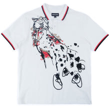Load image into Gallery viewer, M388 Verona Cheetah Polo Shirt- White
