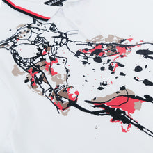 Load image into Gallery viewer, M388 Verona Cheetah Polo Shirt- White
