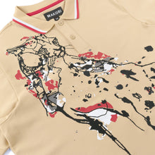 Load image into Gallery viewer, M388 Verona Cheetah Polo Shirt- Khaki
