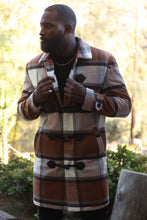 Load image into Gallery viewer, M4045 Renzo Wool Plaid Coat - Natural
