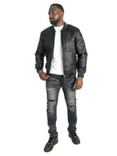 Load image into Gallery viewer, Jacket| M4108 Bianco Bomber Jacket - Black
