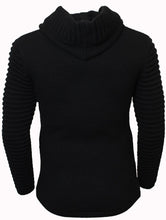 Load image into Gallery viewer, M4215 Makobi Ribbed Elongated Sweater - Black
