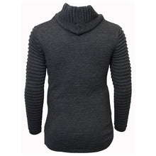 Load image into Gallery viewer, M4215 Makobi Ribbed Elongated Sweater - Charcoal Gray
