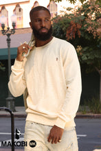 Load image into Gallery viewer, M4232 Bianchi Jacquard Crewneck Sweatshirt - Natural
