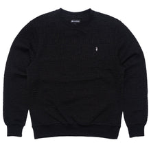 Load image into Gallery viewer, M4232 Bianchi Jacquard Crewneck Sweatshirt - Black
