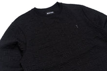Load image into Gallery viewer, M4232 Bianchi Jacquard Crewneck Sweatshirt - Black
