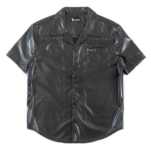 Load image into Gallery viewer, M429 Bellucci Vegan Leather Shirt - Black
