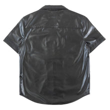 Load image into Gallery viewer, M429 Bellucci Vegan Leather Shirt - Black
