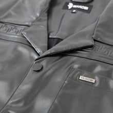 Load image into Gallery viewer, M429 Bellucci Vegan Leather Shirt - Black
