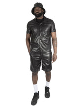 Load image into Gallery viewer, M429 Bellucci Vegan Leather Shirt - Black
