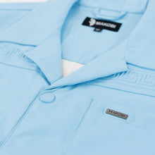 Load image into Gallery viewer, M429 Bellucci Vegan Leather Shirt - Blue
