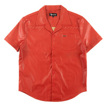Load image into Gallery viewer, M429 Bellucci Vegan Leather Shirt - Red
