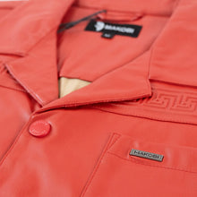 Load image into Gallery viewer, M429 Bellucci Vegan Leather Shirt - Red
