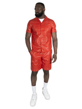 Load image into Gallery viewer, M429 Bellucci Vegan Leather Shirt - Red
