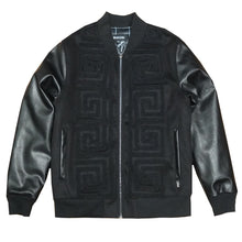 Load image into Gallery viewer, M4338 Adonis Wool Varsity Jacket - Black
