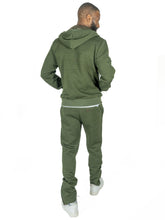 Load image into Gallery viewer, M4356 Berteli Jacquard Hoody Set -  Olive
