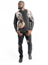 Load image into Gallery viewer, Sweatshirt|M4374 Ferdoni Crewneck - Black
