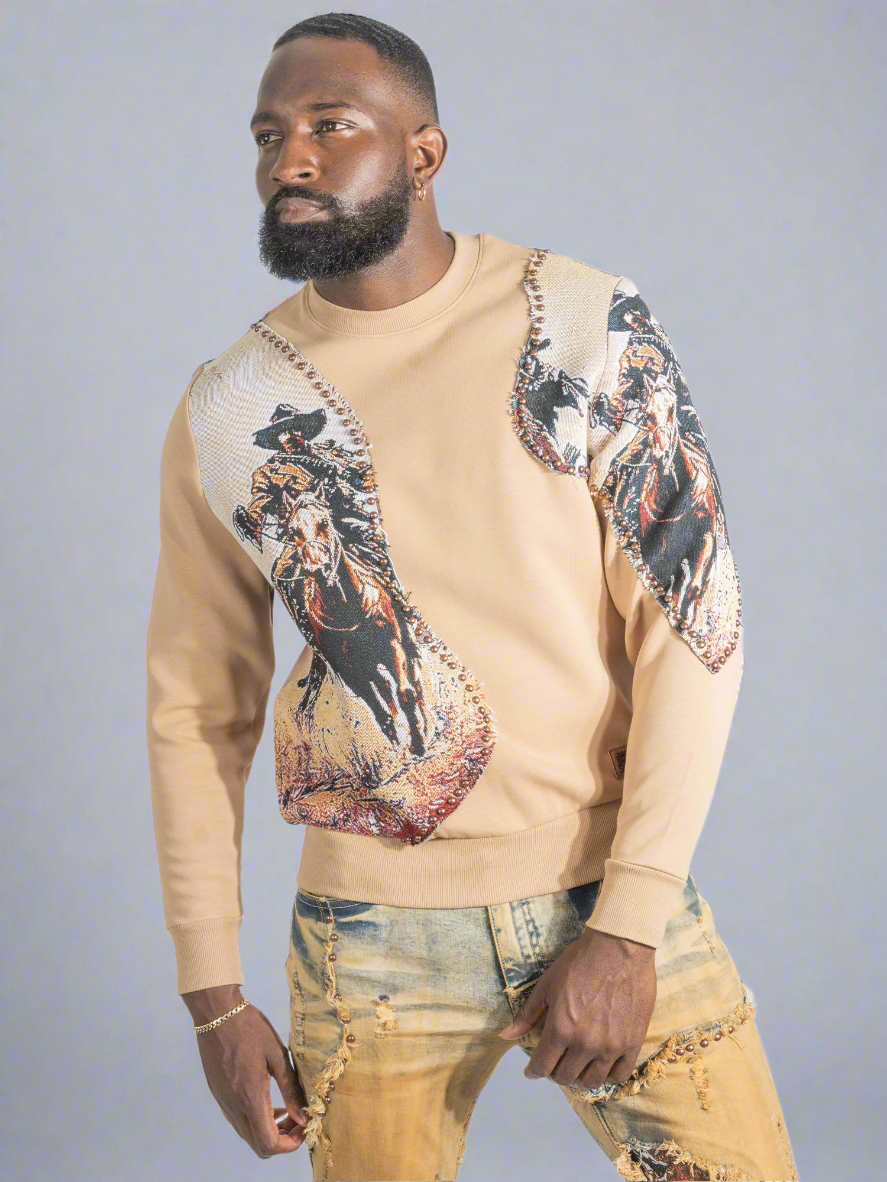 Sweatshirt|M4374 Ferdoni Crewneck - Khaki