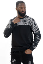 Load image into Gallery viewer, M4399 Bagnoli Tapestry Crewneck - Black
