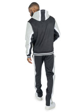Load image into Gallery viewer, M4490 Beanchi Jacquard Hoody Set - Black

