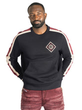 Load image into Gallery viewer, Sweatshirt | M4555 Lorenzo Jacquard Crewneck - Black
