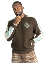 Load image into Gallery viewer, Sweatshirt | M4555 Lorenzo Jacquard Crewneck - Brown

