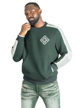 Load image into Gallery viewer, Sweatshirt | M4555 Lorenzo Jacquard Crewneck - Green
