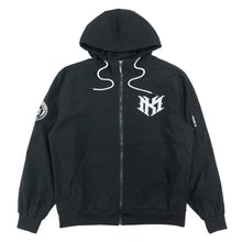 Load image into Gallery viewer, Nylon Hoodie | M4634 Adorni Zip Up- Black
