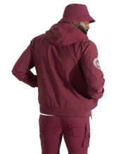 Load image into Gallery viewer, Nylon Hoodie | M4634 Adorni Zip Up- Burgundy
