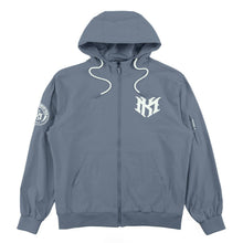 Load image into Gallery viewer, Nylon Hoodie | M4634 Adorni Zip Up- Midnight Blue

