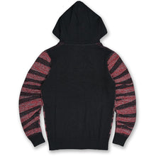 Load image into Gallery viewer, M5050 Tiger Knit Hoody Sweater - Black

