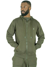 Load image into Gallery viewer, M5335 Essential Fleece Zip Up Hoodie - Olive
