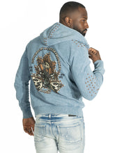 Load image into Gallery viewer, Fleece Hoodie | M5345 Bianco Zip Up - Blue
