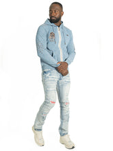 Load image into Gallery viewer, Fleece Hoodie | M5345 Bianco Zip Up - Blue
