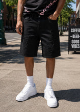 Load image into Gallery viewer, M613 Pastoni Denim Shorts - Jet Black
