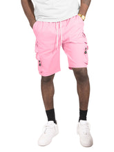 Load image into Gallery viewer, M633 Colton Nylon Spandex Cargo Shorts - Pink
