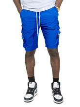 Load image into Gallery viewer, M633 Colton Nylon Spandex Cargo Shorts - Royal 25'
