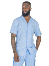 Load image into Gallery viewer, M822 Levonia Linen Shirt - Blue
