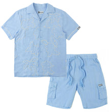 Load image into Gallery viewer, M822 Levonia Linen Shirt - Blue
