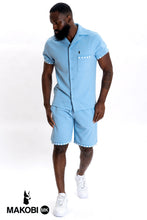 Load image into Gallery viewer, M863 Bianchi Jacquard Button Down - Blue
