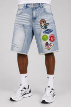 Load image into Gallery viewer, M941 Mondo Patch Denim Shorts - Light Wash (NOT SOLD SEPARATELY - Add M441 to your Cart)
