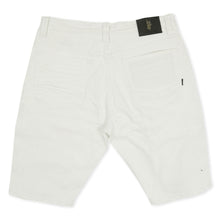 Load image into Gallery viewer, M970 Galveston Biker Shredded Shorts - White
