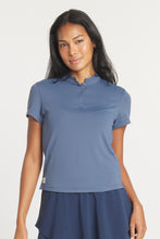 Load image into Gallery viewer, Women's Catalyst Polo | Mantra Collar | Raindrop
