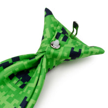 Load image into Gallery viewer, Minecraft Creeper Green Father/Son Tie Set
