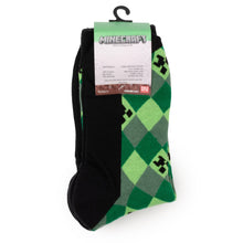Load image into Gallery viewer, Minecraft Creeper Men's Sock Set – 3 Pairs
