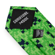 Load image into Gallery viewer, Minecraft Creeper Green Men's Tie
