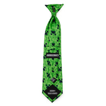 Load image into Gallery viewer, Minecraft Creeper Green Boy&#39;s Tie
