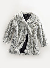 Load image into Gallery viewer, Women's One Button Faux Fur Lined Swing Jacket
